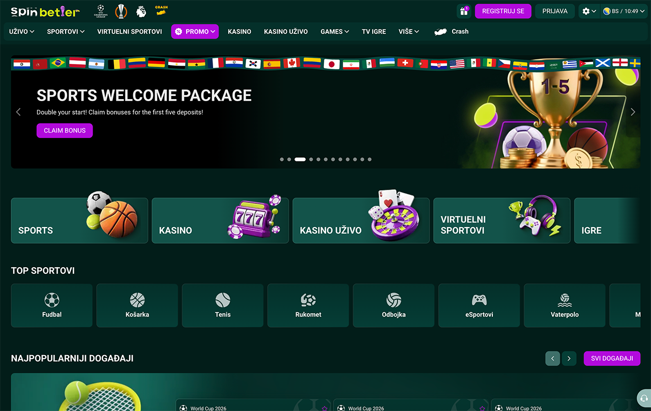 SpinBetter homepage